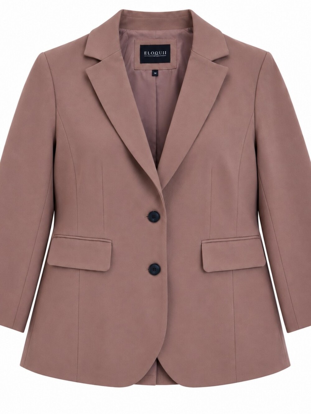 ELOQUII Camel Tailored Blazer Size 14 Stretch